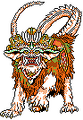 Attack sprite of Barong, Narasimha and Shiisaa