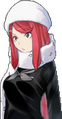 Serious portrait graphic from Devil Survivor 2