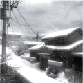 Dojima Residence during snowy weather