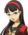 Yukiko's smiling summer uniform glasses portrait