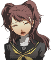 Rise's pouting winter uniform portrait