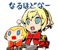 LINE Sticker JP Ribbon and Aigis