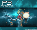 Wallpaper focusing on Aigis.