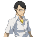 Kanji's Vacation Clothes alternate blushing portrait