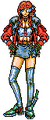 Sprite of a female Devil Buster from Giten Megami Tensei: Tokyo Revelation (PC-98)