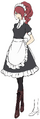 Mitsuru's Maid Uniform Concept Artwork