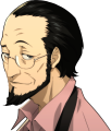 Sojiro Sakura Smiling Portrait from Persona 5 Strikers