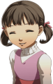 Nanako's smiling winter clothes portrait