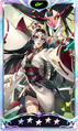 Card graphic of tempest Riko Tanemura with Chiyome from Persona 5: The Phantom X