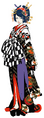 Unused design for Yusuke's Crossdressing Costume