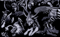 Ending graphic of the game, featuring the demons Astarte, Leraje, Ipos, Athirat, Abaddon, Lamashtu and Decarabia
