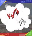 Screenshot of a card battle