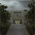 Yasogami High School on a cloudy day