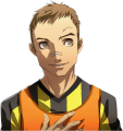 Daisuke's smiling soccer uniform portrait