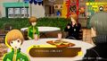 Yosuke Treating Chie and the Protagonist
