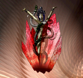 Render of Inaruna's first form from Shin Megami Tensei: Devil Summoner: Akuma Zensho