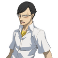 Kanji's Vacation Clothes angry blushing portrait