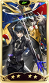 Card graphic of Seiji Shiratori with Leucothea from Persona 5: The Phantom X