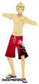 Ryuji's Red Surf Trunks