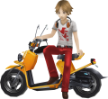 Yosuke on his scooter