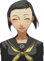 Yumi's smiling blush winter uniform portrait