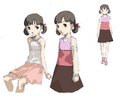 Nanako's colored concept art