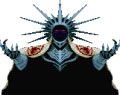 Deity Emperor sprite from the PlayStation version of Shin Megami Tensei if...