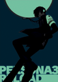 Dark phosphorescent poster of the protagonist