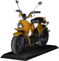 Orange Scooter plastic model