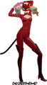 Red Latex Suit