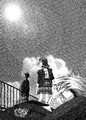 Illustration of the Protagonist, Yumi Shirakawa, and Charlie