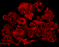Credit sprite featuring Angel alongside the other enemies from Jack Bros.